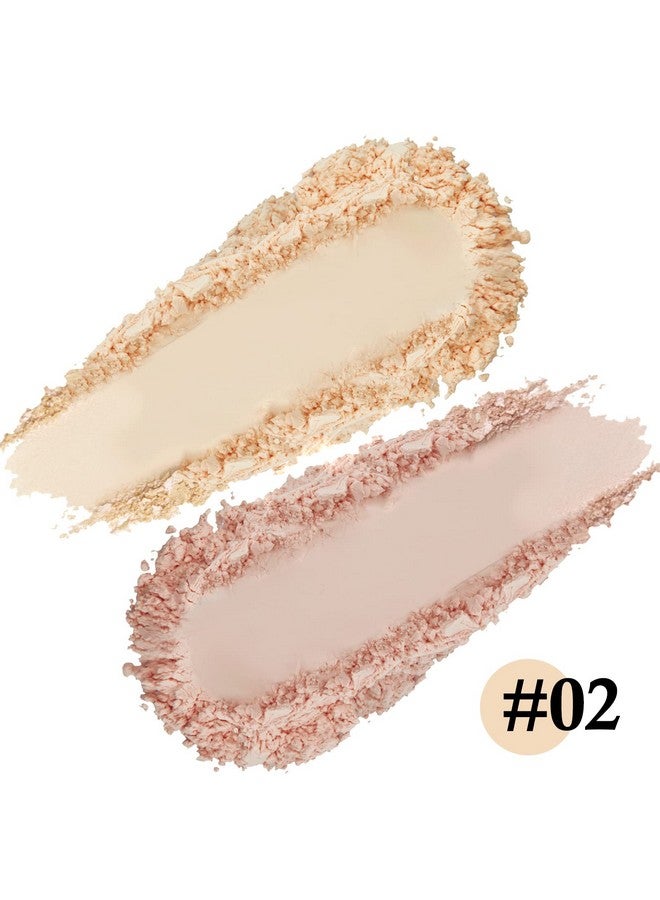 Boobeen 2 Layers Setting Pressed Powder Makeup Oil Control Setting Powder Foundation Pressed Face Powder Compact Longlasting Matte Finishing Powder Light Shade Powder Flawless Lightweight - Image 2