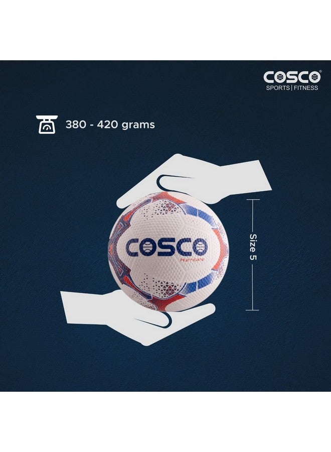 كوسكو كرة قدم كوسكو المطاطية هوريكان - مقاس 5، باللون الأبيض - Image 3