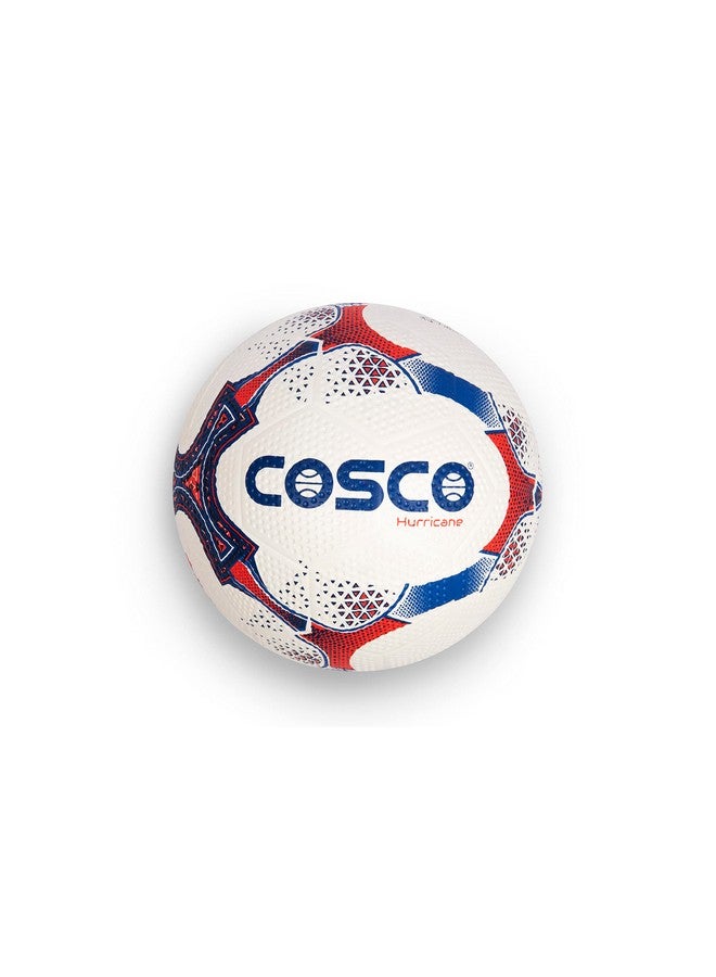 كوسكو كرة قدم كوسكو المطاطية هوريكان - مقاس 5، باللون الأبيض - Image 1