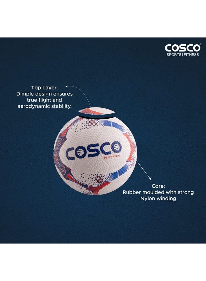 كوسكو كرة قدم كوسكو المطاطية هوريكان - مقاس 5، باللون الأبيض - Image 4