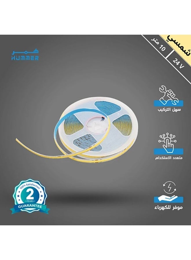 Hummer 24V LED Strip Light | Natural Cream Length 10 m | 2 Year (Before Cutting) Warranty | For Hidden Gypsum Board Cove And Decorative Lighting - Image 3