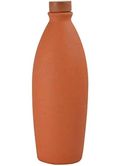 Water bottle made of natural pottery
