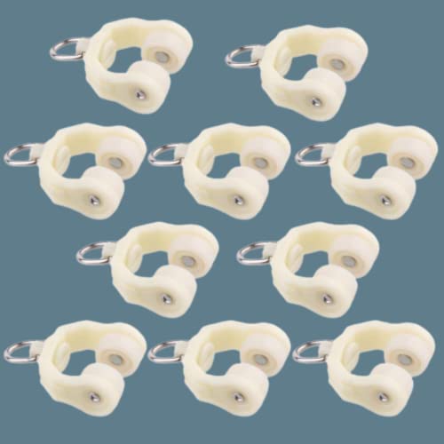 Desired Decor Shuttle Curtain Runner, Glider, Accessories - Plastic Slider for I Track, White - 20 Nos - Image 1