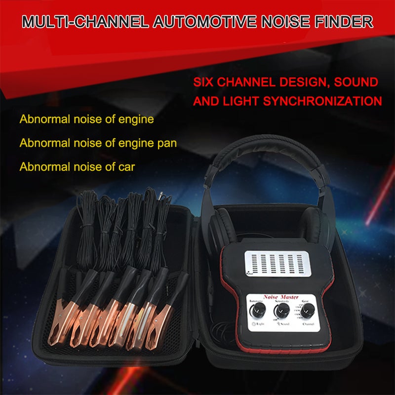 Electronic Stethoscope Car Noise Finder Diagnostic Listening Device Machine Multi-Channel Noise Detector Abnormal Sound Detector for Automotive - Image 2