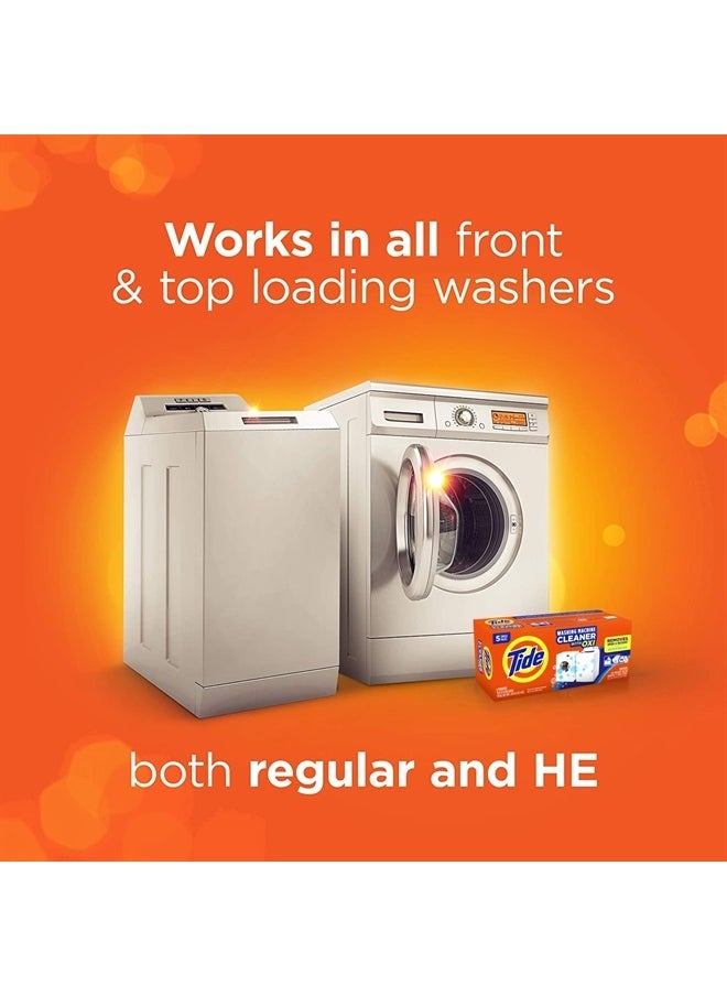 Tide Washing Machine Cleaner, Washer Machine Cleaner with Oxi for Front and Top Loader Washer Machines, Deep Cleaning Residue & Odor Eliminator, 7 Month Supply  - Image 5