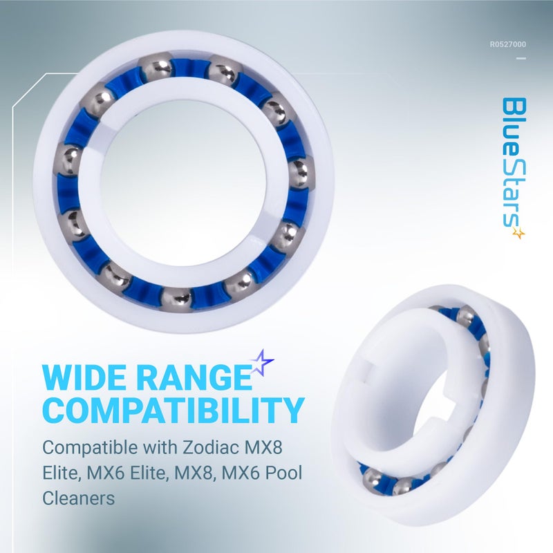 BlueStars Ultra Durable 2-Pack MX8/MX6 Elite Pool Cleaner Engine & Wheel Bearing R0527000 Replacement Parts by BlueStars – Exact Fit for Zodiac MX8, MX6, MX8 Elite, MX6 Elite Cleaners  - Image 2