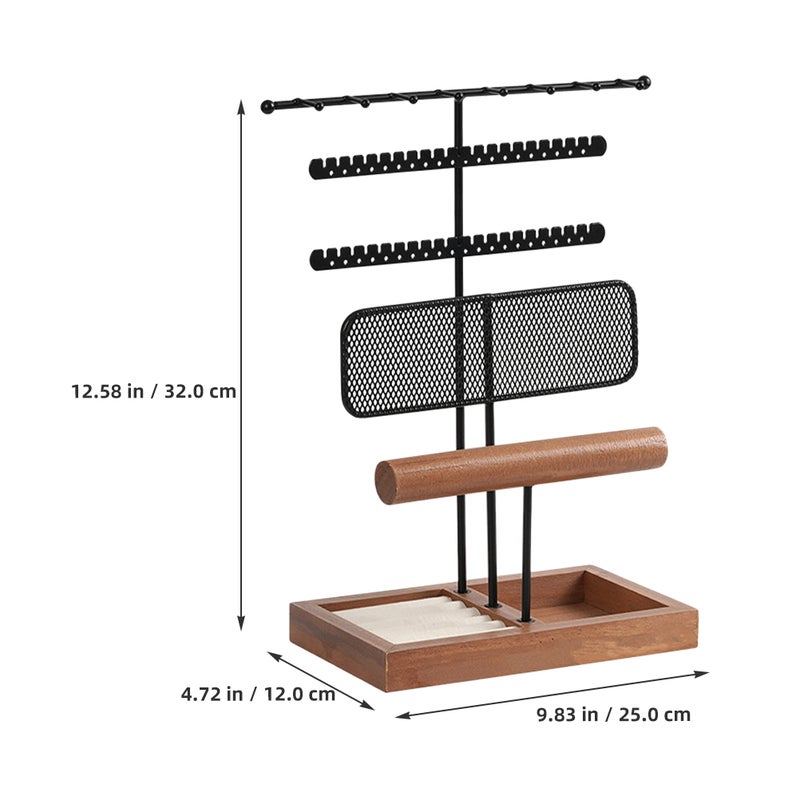 Necklace Organizer Storage Rack Display Stand Vintage Earring Holder Holder - Image 2