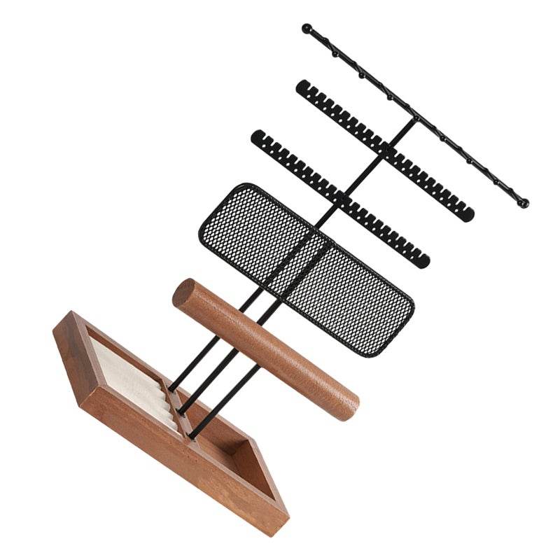 Necklace Organizer Storage Rack Display Stand Vintage Earring Holder Holder - Image 4