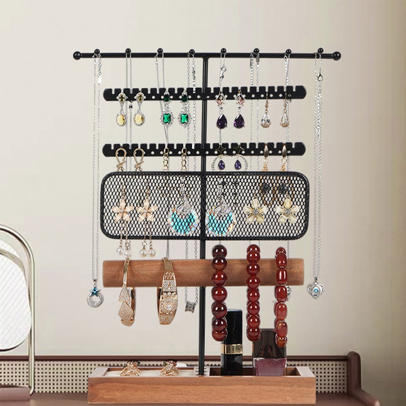 Necklace Organizer Storage Rack Display Stand Vintage Earring Holder Holder - Image 5