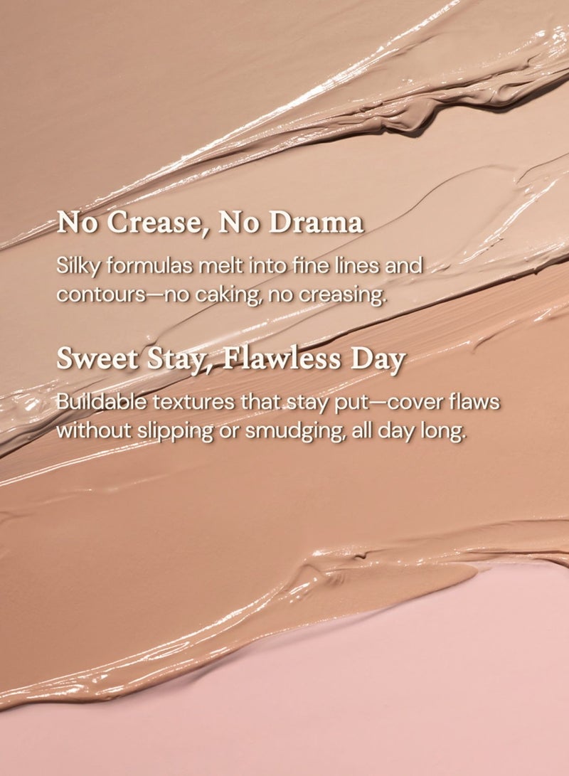 Flower Knows The Sweetie Bear Collection 4-Color Concealer Palette – 02 Creamy Nama | Correct, Brighten u0026 Conceal - Image 4