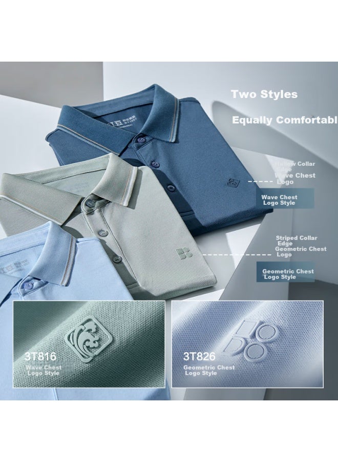 Hodo Modal Silk Short-sleeve Cool-feeling Polo Shirt, Turn-down Collar T-shirt - Image 4