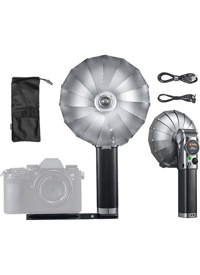 Godox Godox Lux Master TTL Retro Camera Flash - Touchscreen Control, 6000K±300k CCT, GN25 460 Full Power, S1/S2 Optical Control, Type-C Charging, for Canon for Nikon for Sony Cameras and Others  - Image 1