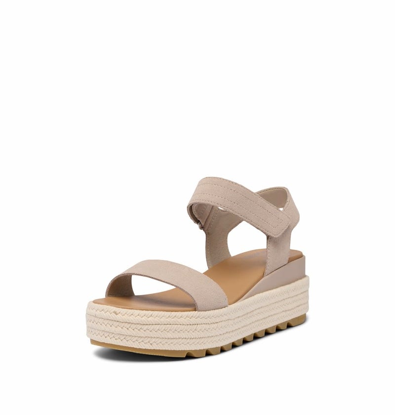 Sorel Women's Cameron Flatform Sandal, Crushed Clay/Gum 17, 8.5