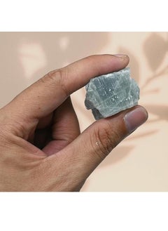TRIVA Natural Aquamarine Rough Stone Raw Crystal for Meditation Manifestation Reiki Healing Real Natural Gemstone Aquamarine 20 Gram  - Image 3
