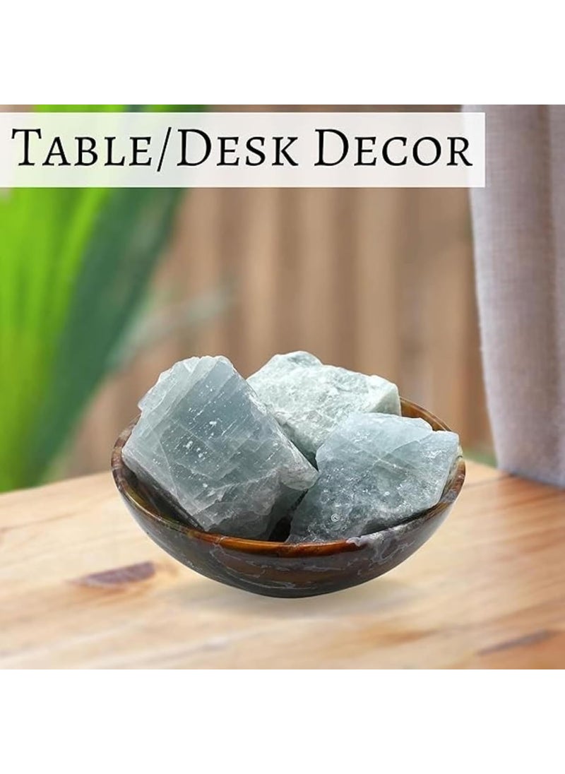 TRIVA Natural Aquamarine Rough Stone Raw Crystal for Meditation Manifestation Reiki Healing Real Natural Gemstone Aquamarine 20 Gram  - Image 4