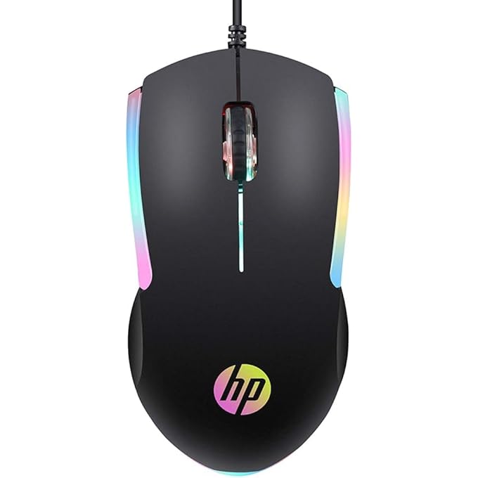 HEWLETT PACKARD WIRED RGB GAMING MOUSE HIGH PERFORMANCE MOUSE WITH OPTICAL SENSOR, 3 BUTTONS, 7 COLOR LED FOR COMPUTER NOTEBOOK LAPTOP OFFICE PC HOME - Image 1