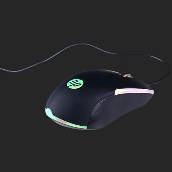 HEWLETT PACKARD WIRED RGB GAMING MOUSE HIGH PERFORMANCE MOUSE WITH OPTICAL SENSOR, 3 BUTTONS, 7 COLOR LED FOR COMPUTER NOTEBOOK LAPTOP OFFICE PC HOME - Image 3