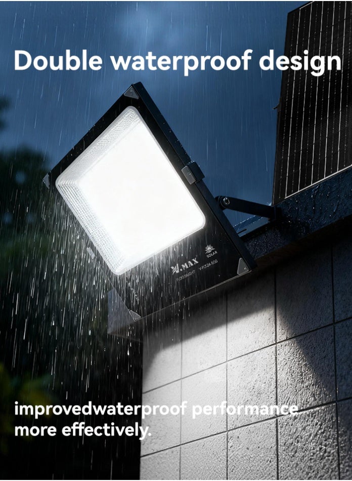 Vmax Solar Flood Light 70m² Coverage | 25W Solar Panel | Aluminum Body | 25Ah LiFePO4 Battery | 10–12H Bright White Lighting | Dusk-to-Dawn, Timer & Remote Control | Ideal for Dubai Villas, Gardens & Parking Areas - Image 4
