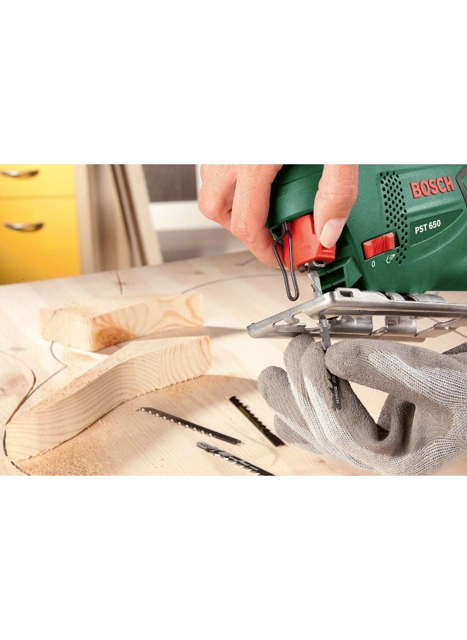 BOSCH - منشار بوش الكهربائي PST 650، قطع مريحة - حتى للمبتدئين | الموديل: 06033A0770 مع ضمان لمدة سنة واحدة - Image 1