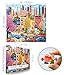 MINIWAN 500 Piece Jigsaw Puzzle for Adults Colorful Cityscape Urban Neighborhood with Cherry Blossoms Street Life 20x20 Inch Unique Art Puzzle Challenging Hard Difficult Puzzles for Adults - Image 4