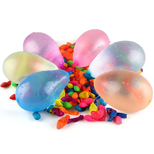 Hlonon 2000 Pack Water Balloons, 5-6 Inches, Multi-Color, Biodegradable Latex, Includes 2 Hose Nozzles, Great for Summer Party - Image 3