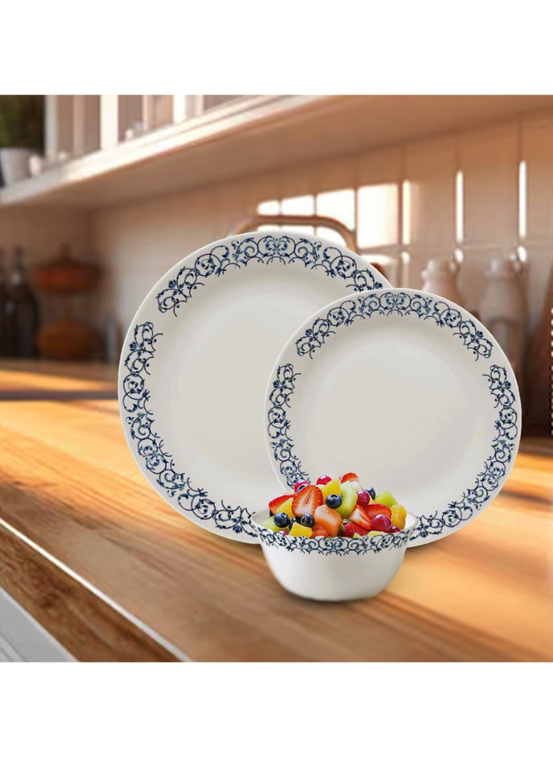 La Opala LaOpala Dinnerware Set 44 Pcs, Royal Arch: Elevate Your Dining Experience Dinnerware Set | Microwave Safe & Dishwasher Serving Set| Serving Utensils For Family Meals  - Image 5