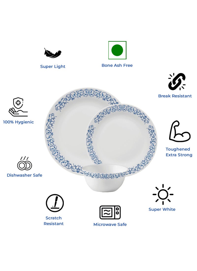 La Opala LaOpala Dinnerware Set 44 Pcs, Royal Arch: Elevate Your Dining Experience Dinnerware Set | Microwave Safe & Dishwasher Serving Set| Serving Utensils For Family Meals  - Image 4