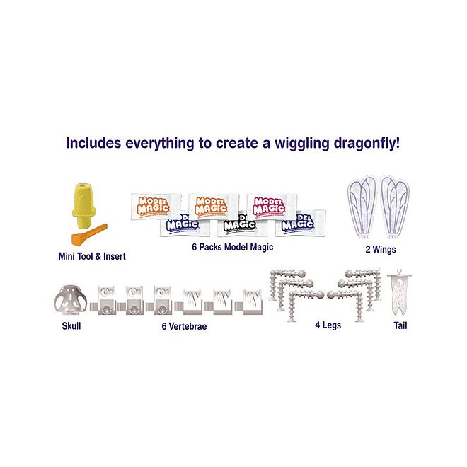 Crayola مجموعة حرفة كرايولا بناء الوحش - نموذج سكلتون سحري متحرك، لعبة STEAM إبداعية للأطفال، 5 - Image 4