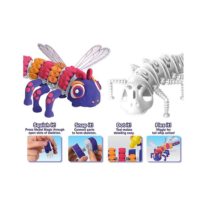 Crayola مجموعة حرفة كرايولا بناء الوحش - نموذج سكلتون سحري متحرك، لعبة STEAM إبداعية للأطفال، 5 - Image 5