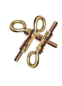 TheMujtaba Themujtaba Brass Best Hook Anchor Round Close Brass Hook Fasteners Brass Best Hook Color Golden 8mmPack of 10  - Image 2