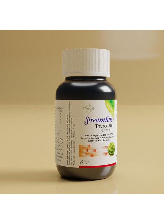 Streamline ThyroCare Capsules: Comprehensive Thyroid Support for Hormonal Balance, Metabolic Boost, and Holistic Wellness (30 veg cap) - Image 3