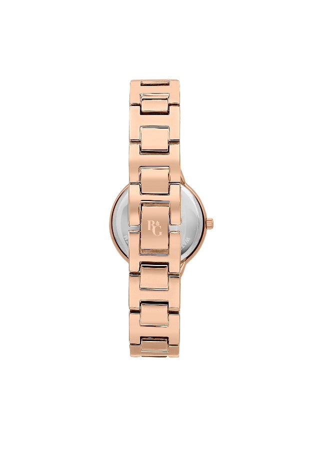 B&G Women's Gold Round Analog Dial with Gold Alloy Band Watch - 30mm - R3853247516 - Image 5