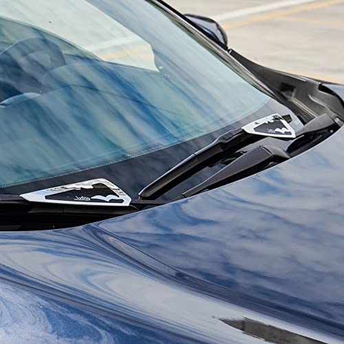 AuMoHall 1 Pair Car Windscreen Wiper Stand Windshield Wiper Wing Blade Spoiler Pressure Tablets, Black - Image 3