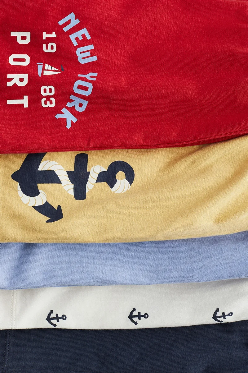 اتش اند ام شورت سهل الارتداء - عبوة من 5 قطع