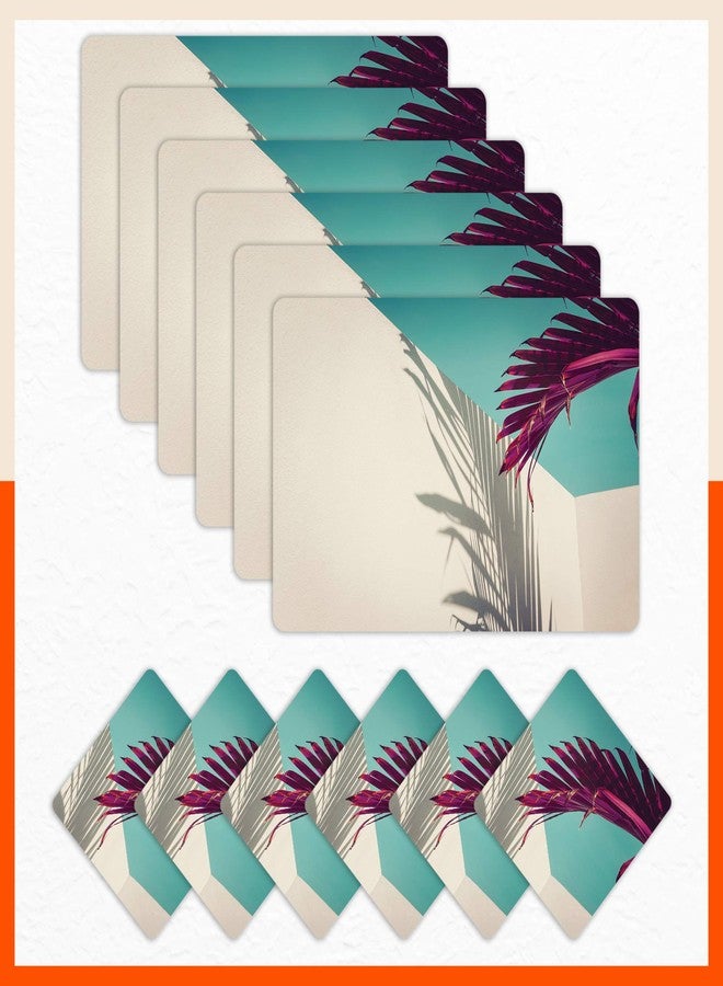 Bathla مفارش طاولة باثلا - مجموعة من 6 قطع - 45 سم × 30 سم، مصنوعة من مادة PVC، مفارش وأكواب لطاولة الطعام المنزلية | متعددة الاستخدامات، مقاومة للحرارة، مقاومة للماء وقابلة للغسل | ماتوركس (أمبرا) - Image 1