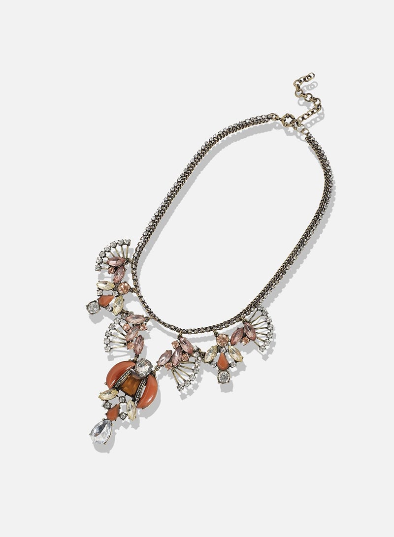 SOHI Designer Statement Stone Artificial Necklace Jewellery  - Image 2