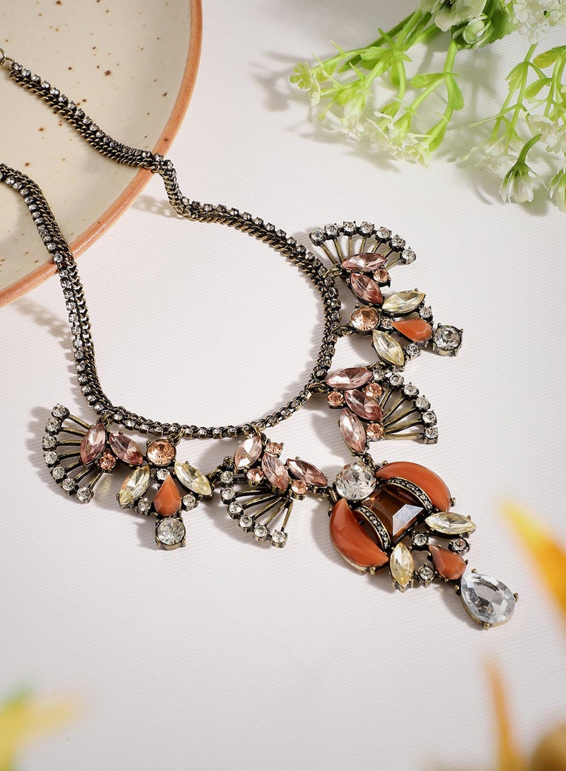 SOHI Designer Statement Stone Artificial Necklace Jewellery  - Image 4