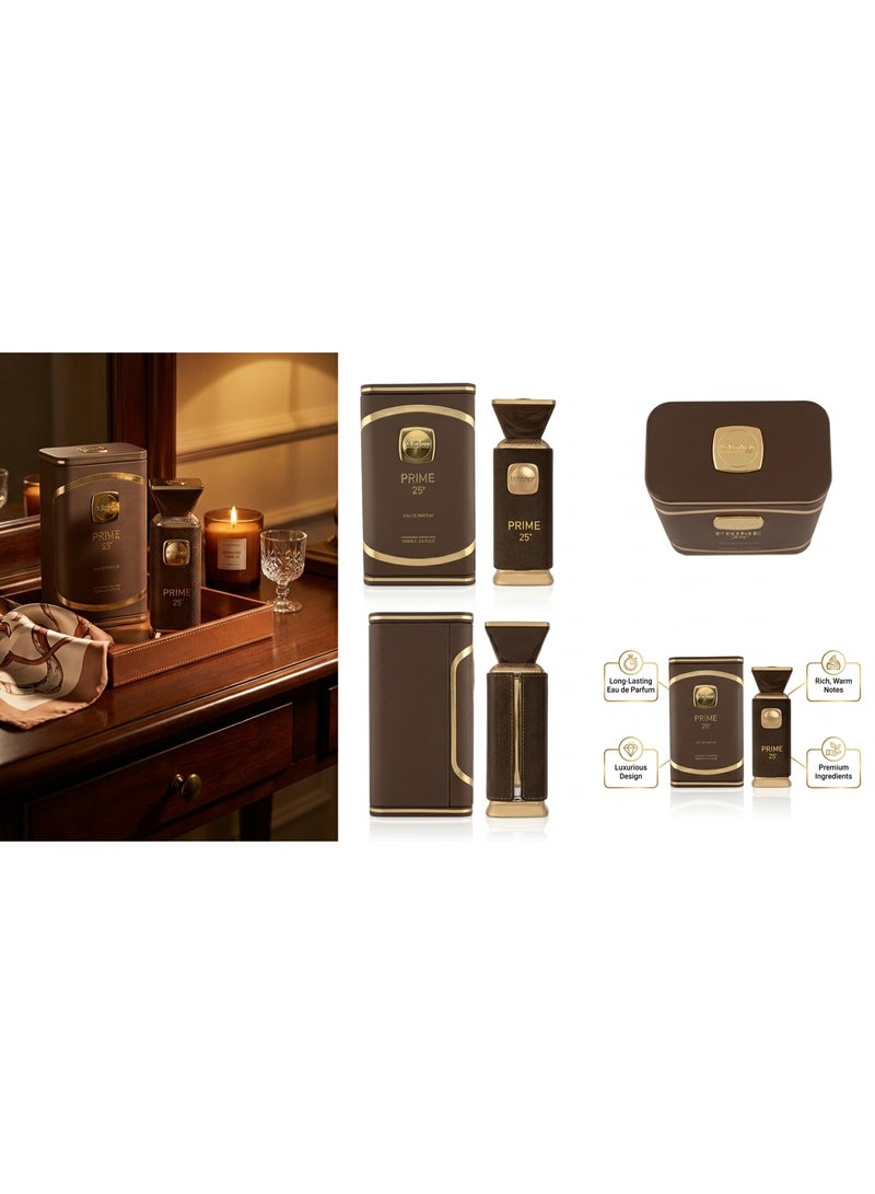 عطور لابونير عطر برايم 25N من الماس للعطور للجنسين 100 مل - أو دو بارفيوم بتركيز قوي وثبات ملكي يدوم طويلاً برائحة الجلود الفاخرة، الكراميل الذهبي، الزعفران، وخشب الصندل - Image 4