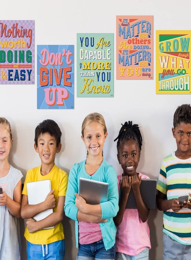Sweetzer & Orange Set of 12 Motivational Growth Mindset Posters for Teachers & Students - Bedroom, Office & Classroom Decor to Inspire Young Minds - Laminated Growth Mindset Posters for Classroom - 11"x14" - Image 5