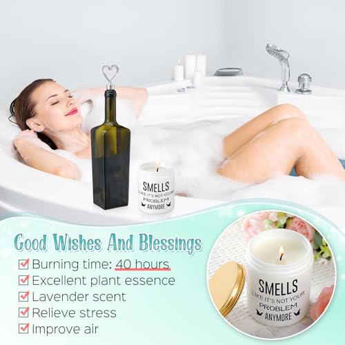 Perthlin Farewell Gifts Coworkers Going Away Gift for Women Lucky Goodbye Box for Coworker Lady Manager Employee(Blue, Thank You) - Image 4