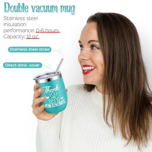 Perthlin Farewell Gifts Coworkers Going Away Gift for Women Lucky Goodbye Box for Coworker Lady Manager Employee(Blue, Thank You) - Image 5