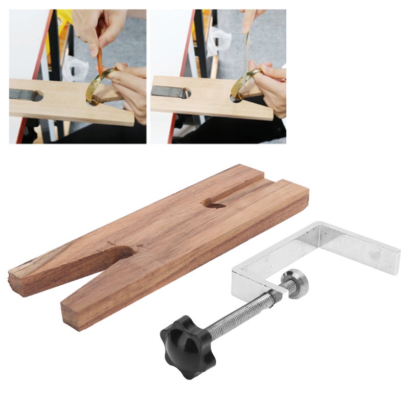 Jewelers Bench Pin Clamp Wooden Workbench Jewelers Making Processing Tools - Image 4