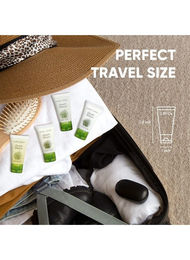 Terra Pure - Desert Breeze 1.0 oz. Toiletries Set | 1-Shoppe All-In-Kit Amenities For Hotels, Airbnb & Rentals | Hotel Shampoo & Conditioner, Body Wash, Body Lotion | 80 Piece Travel Set - Image 1