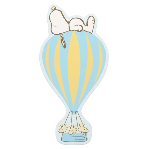 Open Road Brands Peanuts Snoopy and Woodstock Hot Air Balloon Wood Wall Decor - Adorable Snoopy Wall Art for Kids' Bedroom or Nursery - Image 1