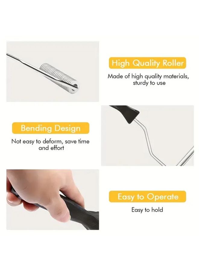 3pcs Aluminum Alloy ABS Fiberglass Paddle Roller Kit For Resin Composite Mold Repair - Image 3