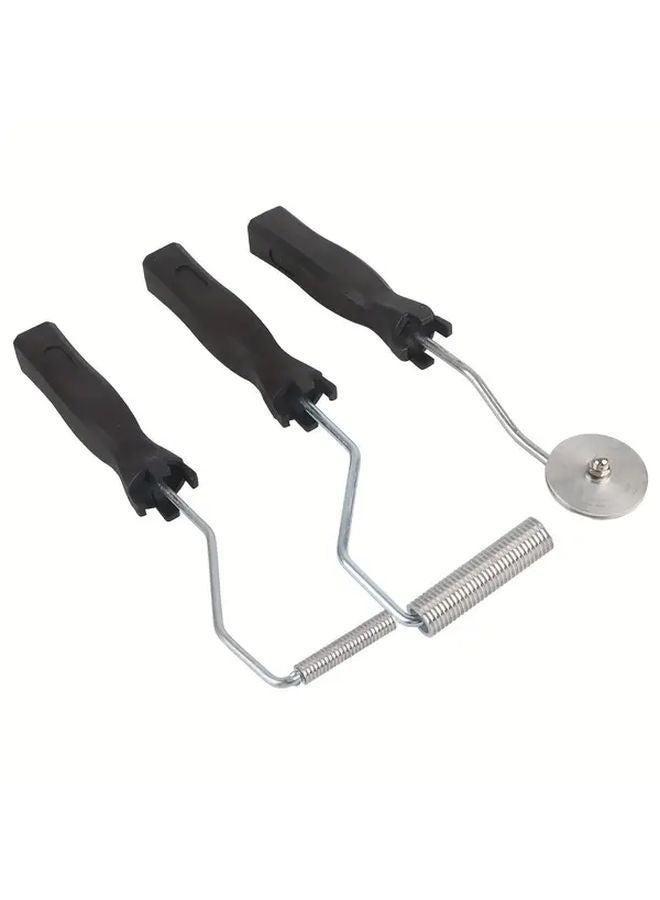 3pcs Aluminum Alloy ABS Fiberglass Paddle Roller Kit For Resin Composite Mold Repair - Image 1