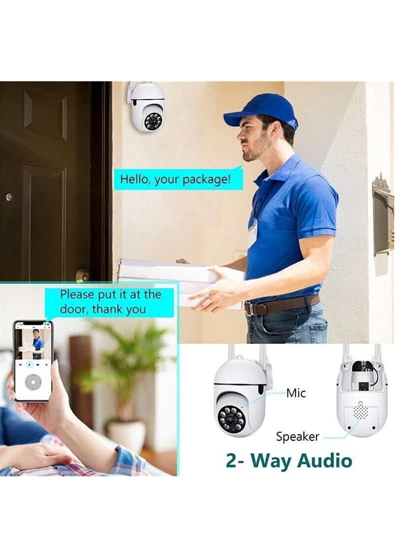 Security Cameras for Home Security, 2.4GHz & 5GHz WiFi Outdoor Cameras, 1080P Dome Cameras with 360° View, Surveillance Cameras with 2-Way Audio, Baby Monitor with Motion Detection - Image 5