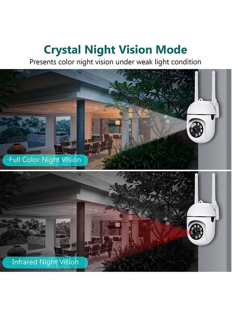 Security Cameras for Home Security, 2.4GHz & 5GHz WiFi Outdoor Cameras, 1080P Dome Cameras with 360° View, Surveillance Cameras with 2-Way Audio, Baby Monitor with Motion Detection - Image 4