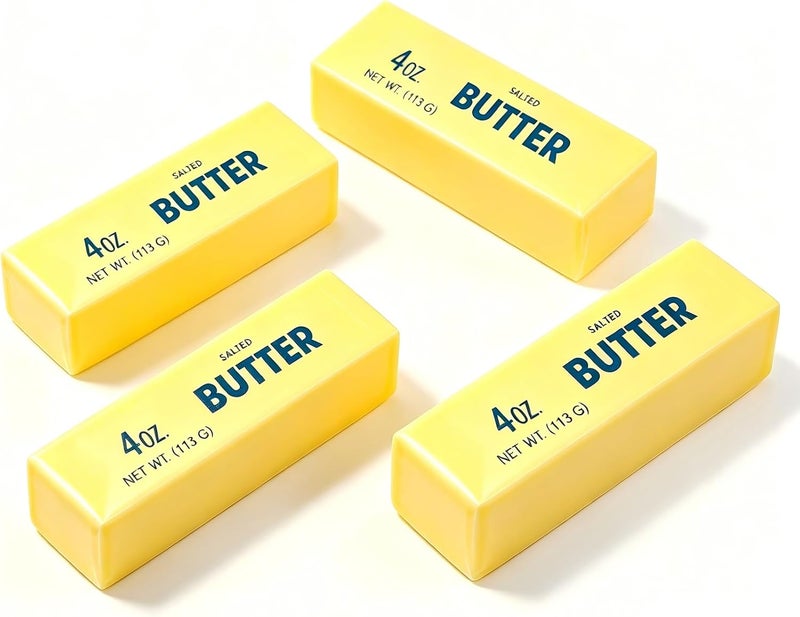 Rapean 12 Pack Butter Squishy Toy, Super Soft Slow Rising Squeeze Toys, Stress Relief Sensory Fidget Butter Shape for Kids & Adults, Anxiety Releasing Squishies for Party Favors, Classroom Prizes - Image 2