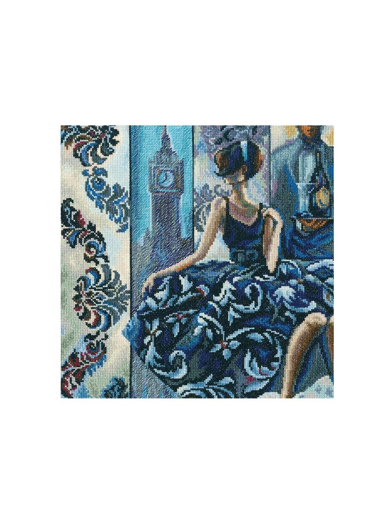 Cross Stitch Kit 11.8in x 11.8in Time For Reflection - Image 1